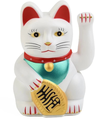 Feng shui lucky cat - 5", waving