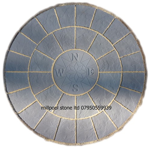 Charcoal grey compass - 1.8m,