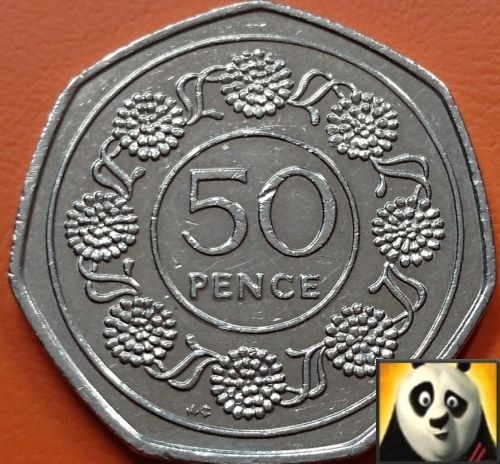 1988 gibraltar 50p fifty pence - gibraltar,