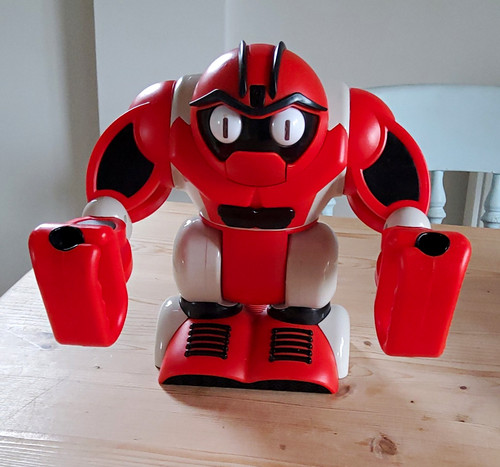 Red white plastic - red, toy
