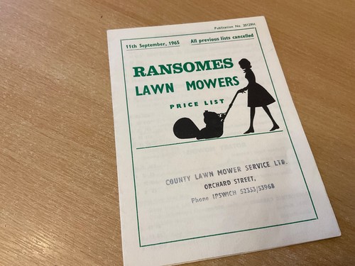 1965 ransomes lawn mowers - 1965,
