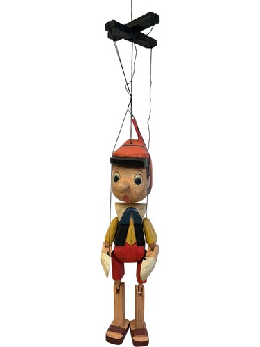 Vintage wooden marionette - wooden,