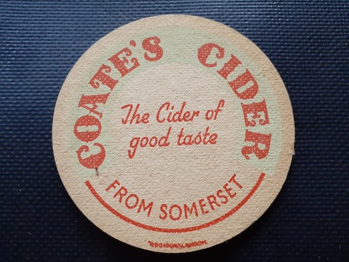 Coates cider beer mat - mat, uk