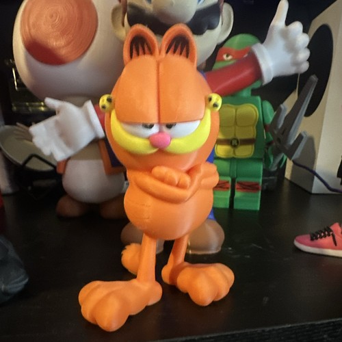 Garfield cat figure - cat, orange