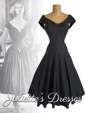 Fabulous Kriss Genuine Vintage Corset Fit & Flare Party Dress Ball Gown Size 10