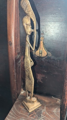 Brass bronze african figure - bronze,