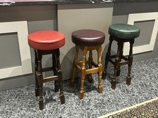 Real Leather Too pub/bar high bar stools (all Colours Available)