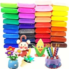 36 Colors Air Dry Clay with 3