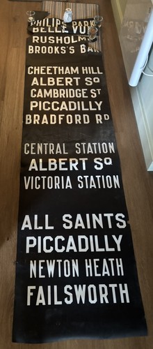 Vintage bus destination blind - bus,