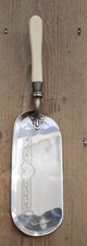 Antique Victorian Sheffield Silver  Plate Crumb Scoop. Lovely Engravings. 