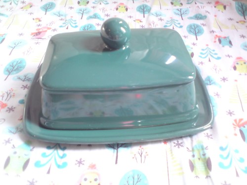 Vintage green stoneware - green,