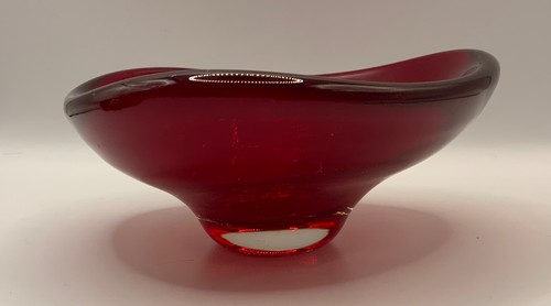 Whitefriars red glass - whitefriars,