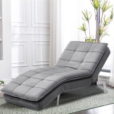 Velvet Recliner Sleeper Chaise