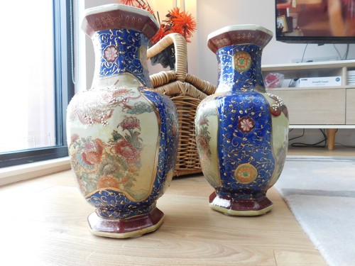 Pair japanese satsuma - a,
