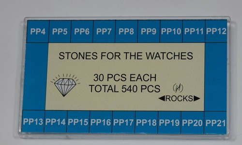 Glass paste stones for watch