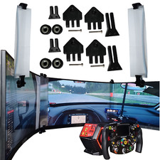 Sim Racing Bezel Free Kit Universal For Triple Monitors/Tv's, Flat Or Curved