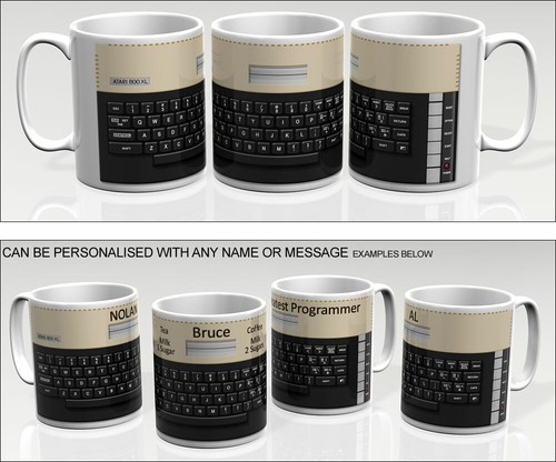 Atari 800xl retro computer - computer, mug