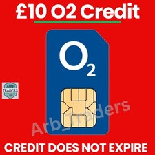 O2 SIM Card With £10 Credit Does Not Expire– Triple Cut –Free 1st Class Delivery