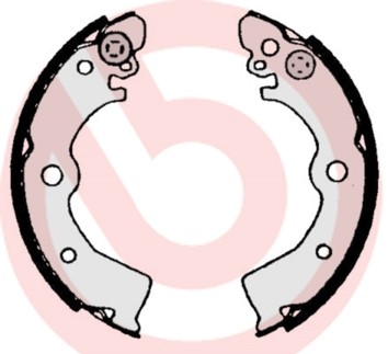 Brembo 506 brake shoe set - s,