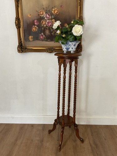 Vintage tall wooden plant - vintage,