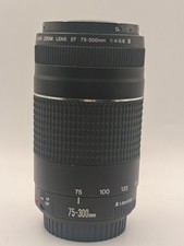 Canon EF 75-300mm f/4-5.6 III Lens MISSING PLASTIC TOP ON LENS. 