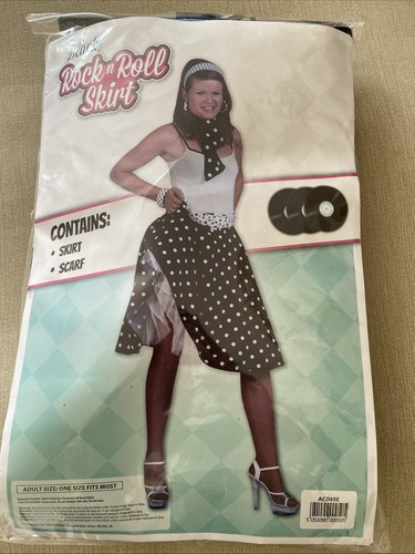 Black rock roll skirt - rock,