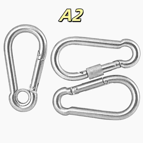 Locking carabiner clip snap - locking,