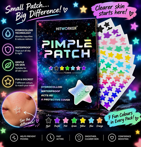 Waterproof star face pimple - waterproof,