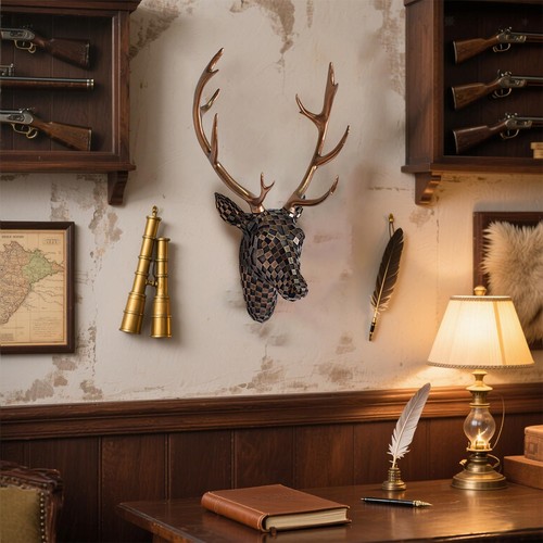 Deer head wall mount decor - head,