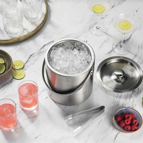 Ice bucket tongs lid - &,