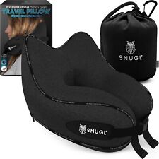 SNUGL Travel Pillow - Memory Foam Neck Cushion - Flight Pillow | 2 Sizes