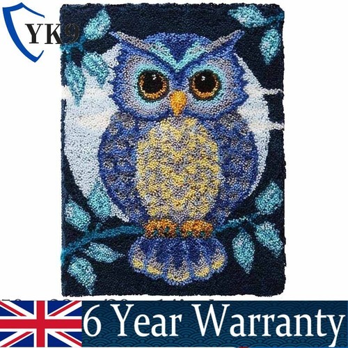 Owl latch hook rug kit - rug,