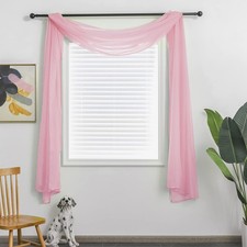 Baby Pink Sheer Window Scarf