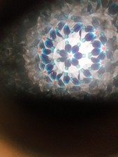 Vintage Wooden Kaleidoscope with Brass Trim – Excellent Quality