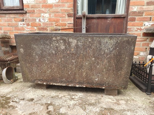 Antique large cast iron dip - large,
