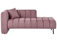 Left Hand Chaise Lounge Pink