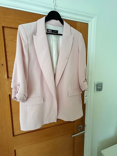 Zara pastel pink blazer size - pastel,