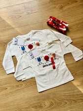 TWIN Baby Boys clothing boy ZARA Top T-shirt 9-12 months NEW Cotton White Twins
