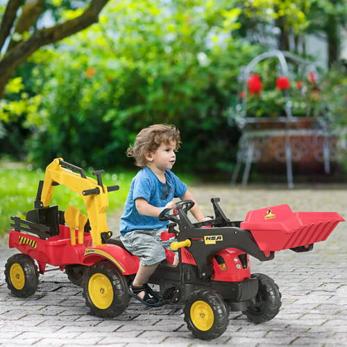 Kids pedal powered excavator - pedal,