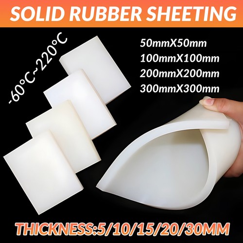 White silicone rubber sheet - rubber,