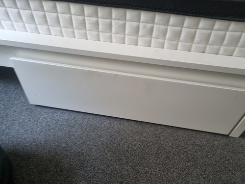 Wooden double bed frame with - double,