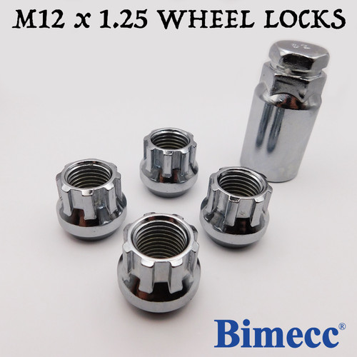 Locking wheel nuts m12x1 - wheel, m12x1.25