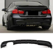 Fits BMW 3 Series F30 F31 Rear Diffuser Twin Exhaust M Performance Style Gloss