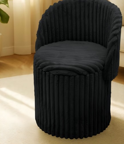 Ribbed accent tub chair - ribbed,