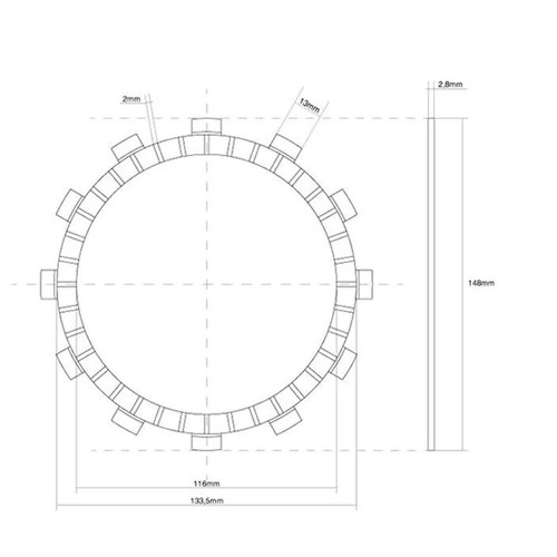Clutch disc crankset - clutch,