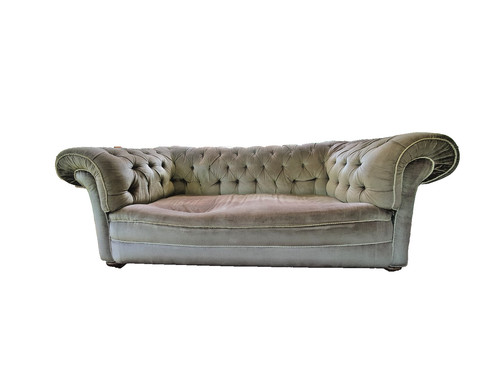 Vintage chesterfield sofa - vintage, used