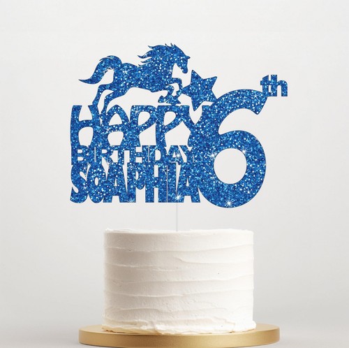 Personalised horse glitter - horse,