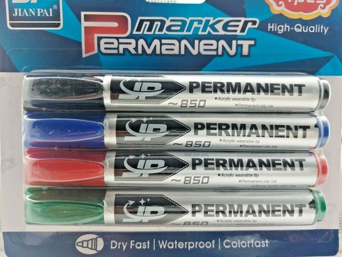 Permanent marker pens - 4,