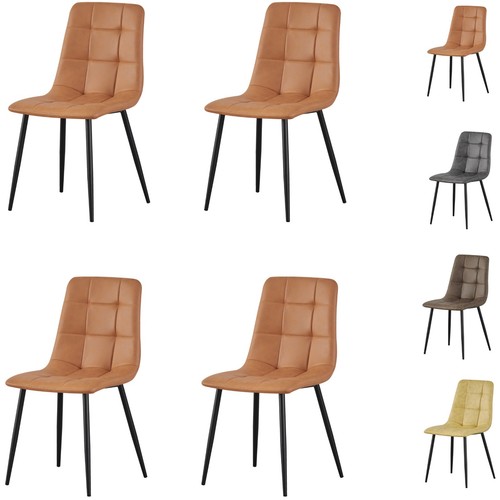 4pcs faux suede - faux, chair