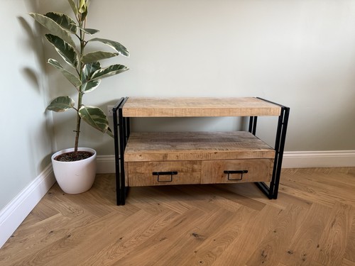 Solid mango wood stand - solid,